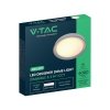 Oprawa sufitowa plafoniera V-TAC 30/60W/30W LED 48cm 3w1 ściemnialna czarna pilot CCT VT-85031 3000K - 6500K 6000lm